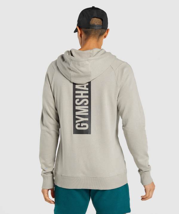 Panske Mikiny S Kapucňou Gymshark Bold Siva | DM0243985